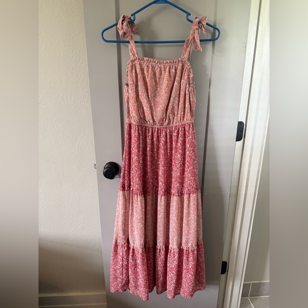 Sincerely Jules Pink Floral Maxi Dress